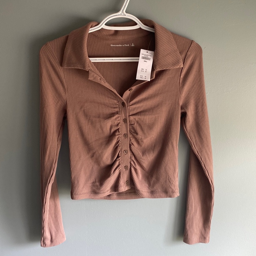 Abercrombie and fitch Cropped Long-sleeve